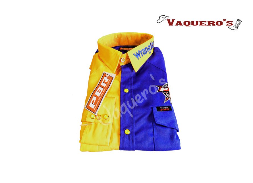 Camisas Wrangle Amarillo/Azul Camisas Wrangle Amarillo/Azul