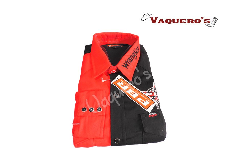 Camisas Wrangle Rojo/Negro